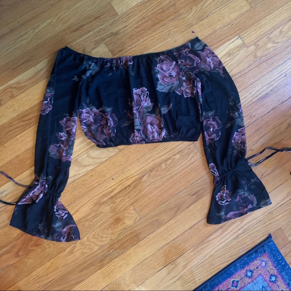 Floral Crop Blouse